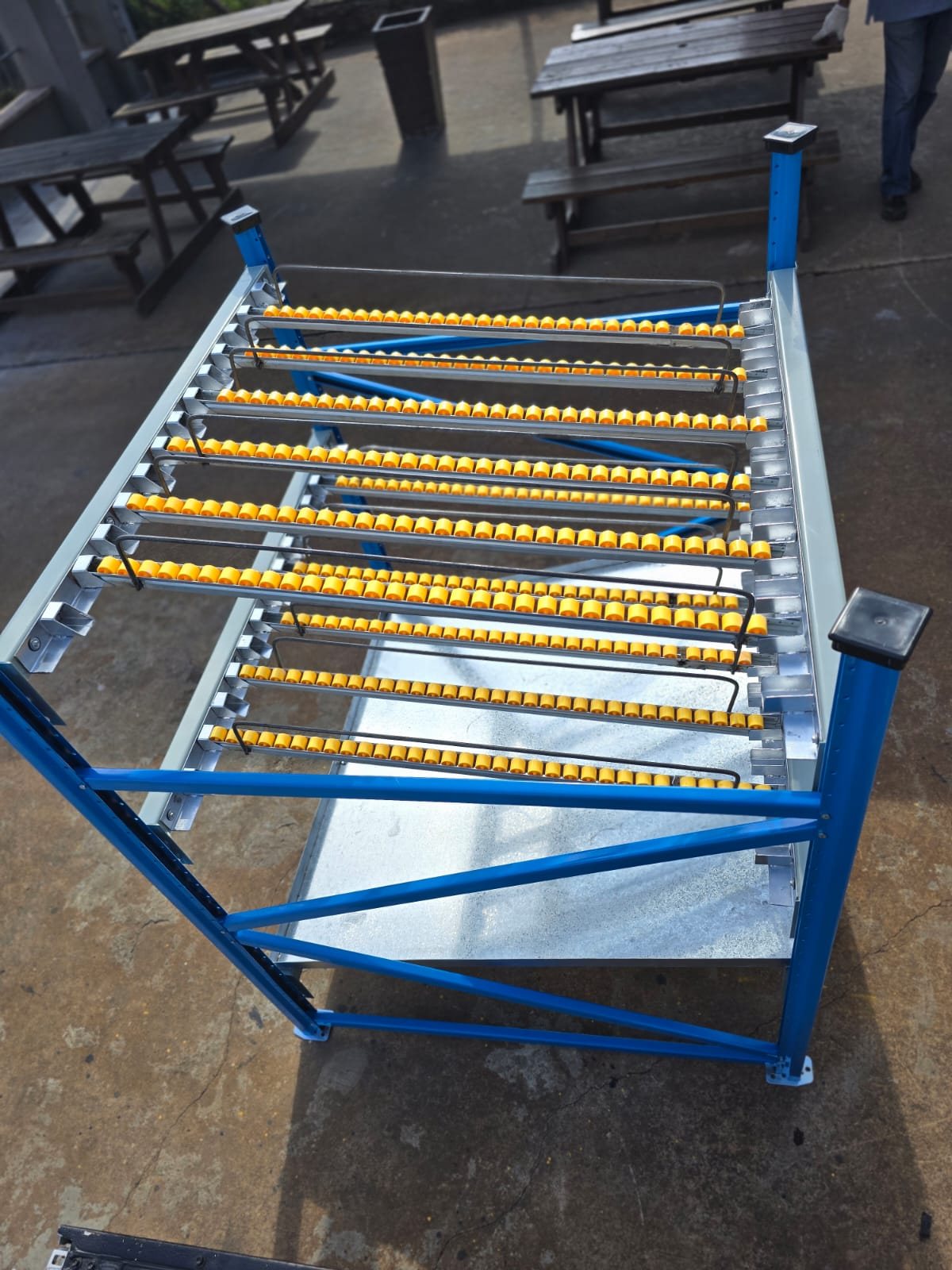 Material handling frame
